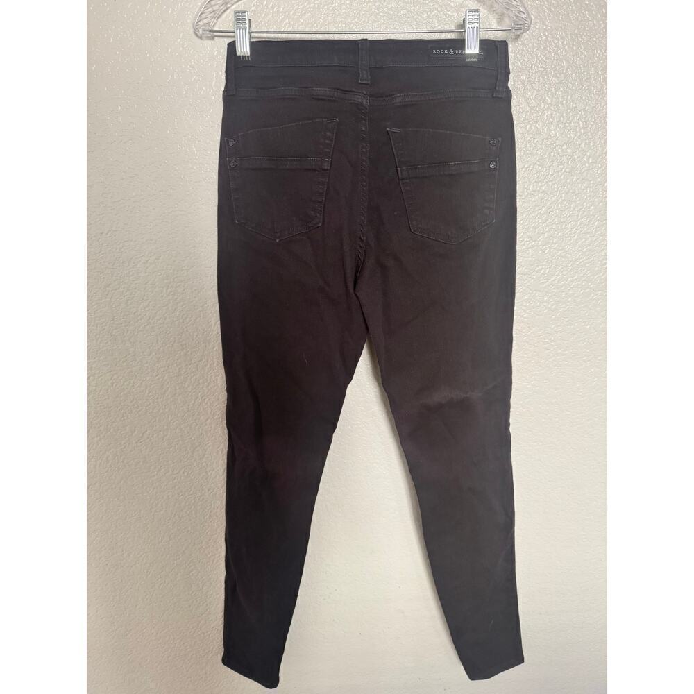 Rock & Republic Black Sequins Jeans Size 10 - Picture 6 of 8
